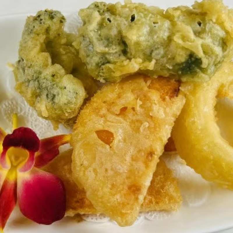 Veggie Tempura appertizer — Ginza Cafe Greenville