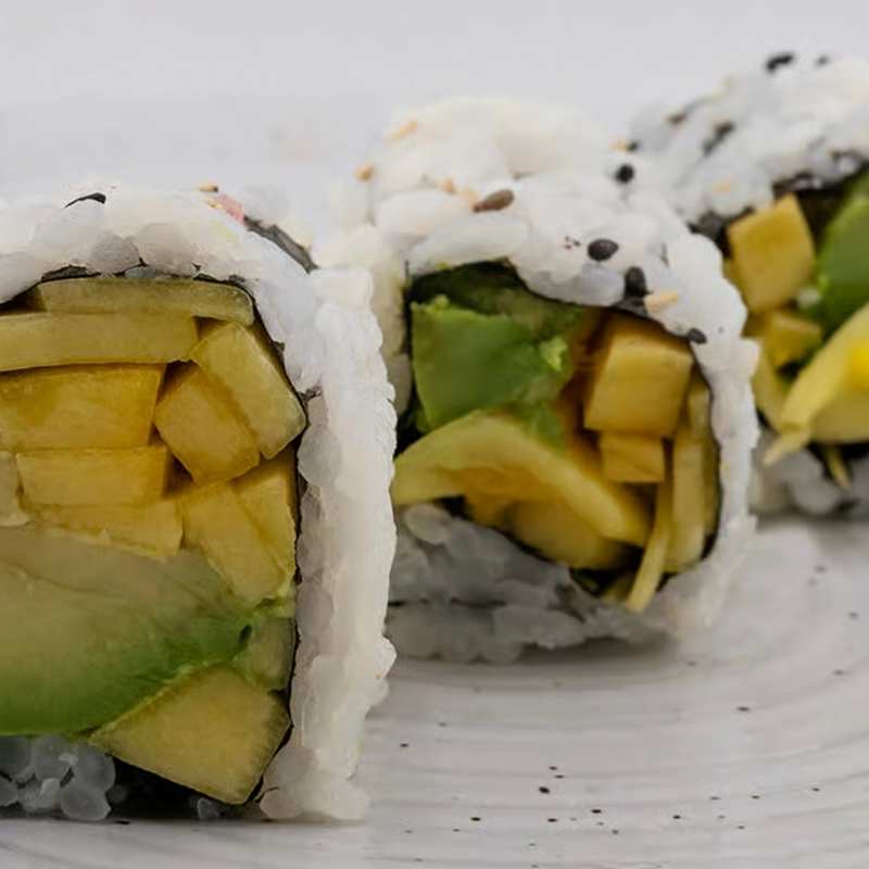 Mango avocado Roll — Ginza Cafe Greenville