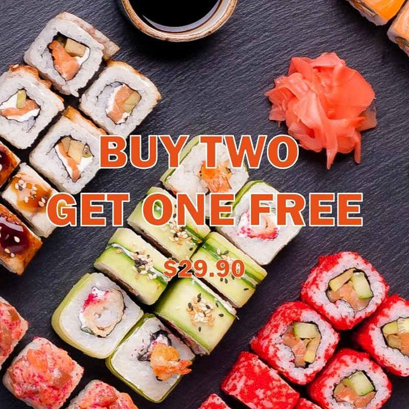 Buy 2 Get 1 Free — Ginza Cafe Greenville