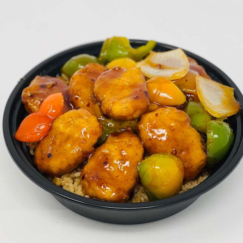 General Tos Chicken Bowl — Ginza Cafe Greenville