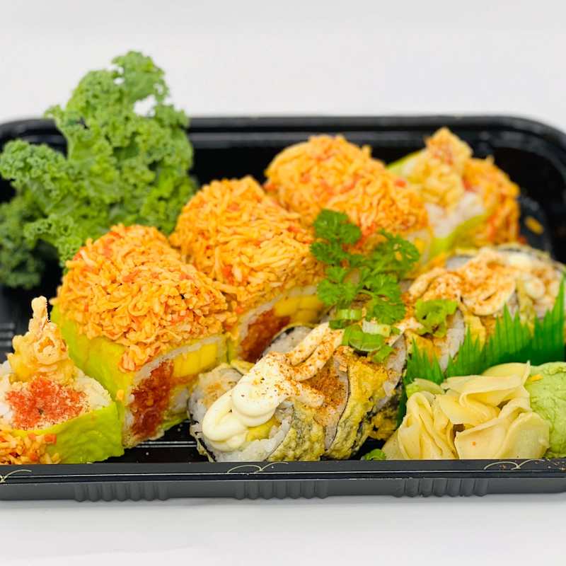 Angry Dragon Roll * — Ginza Cafe Greenville