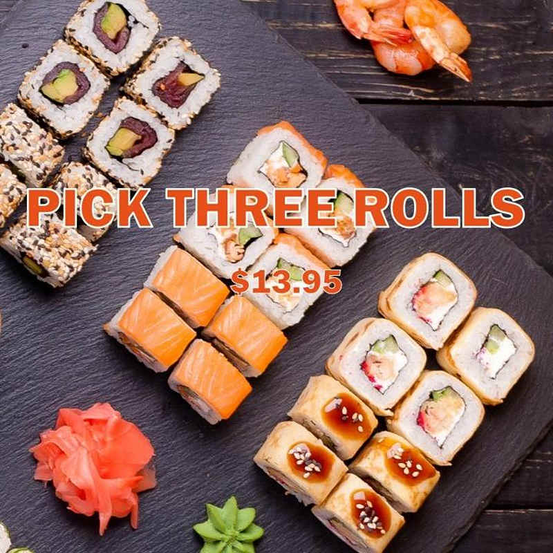 Pick 3 Rolls — Ginza Cafe Greenville