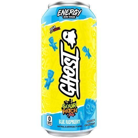 Order Ghost Energy Sour Patch Blue Raspberry 16oz food online from 7-Eleven store, Charlotte on bringmethat.com