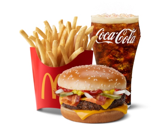 Order Bacon Quarter Pounder with Cheese Meal food online from McDonald's store, Saint Paul on bringmethat.com