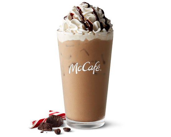 Order Iced Peppermint Mocha food online from Mcdonald store, Des Moines on bringmethat.com