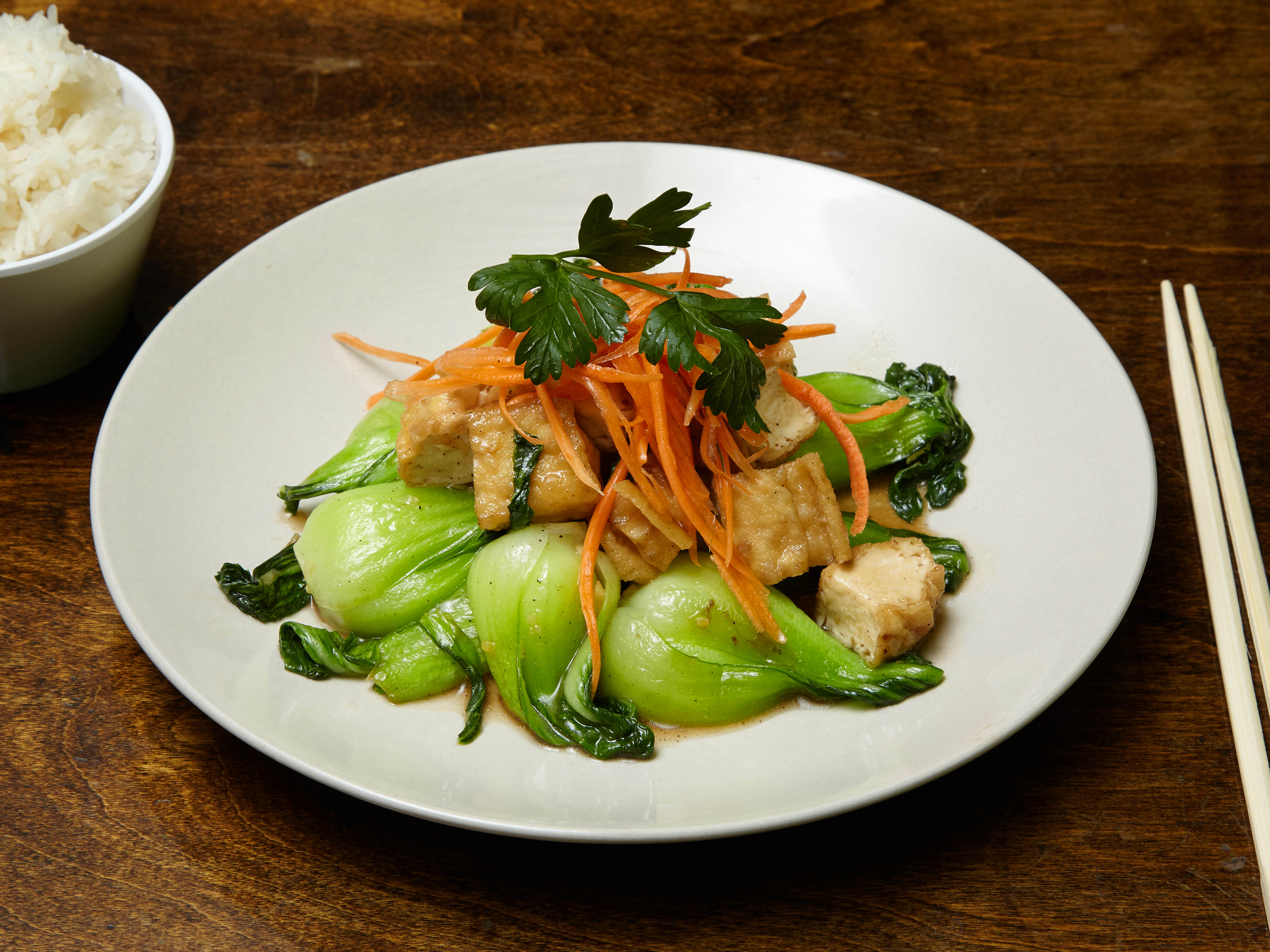 Order V3. Bok Choy Tofu food online from Lum Dee Thai Cuisine store, Brooklyn on bringmethat.com