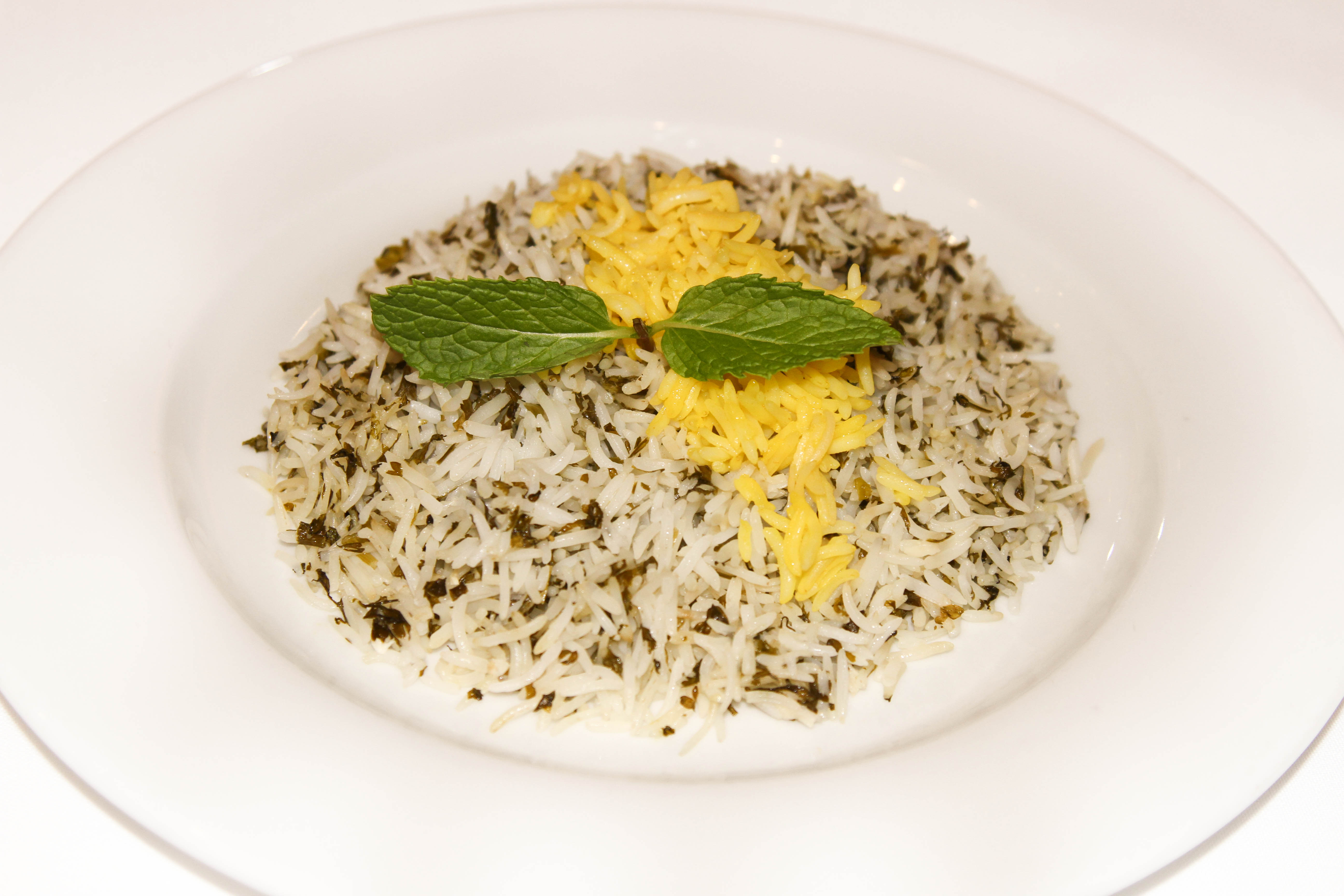 Order Sabzi Polo food online from Shaherzad Restaurant store, Los Angeles on bringmethat.com