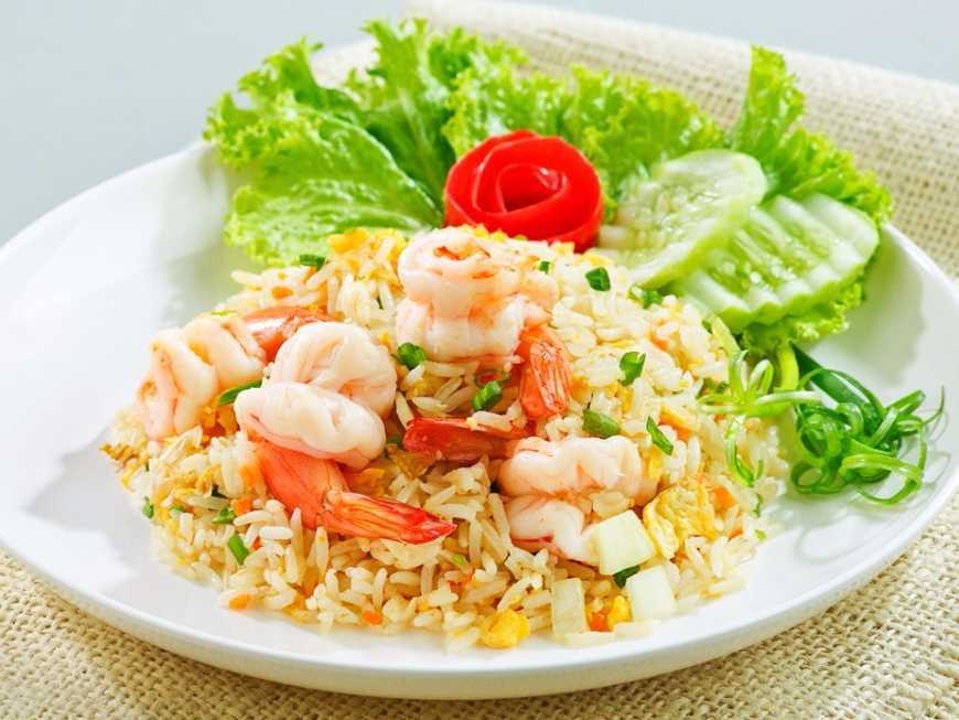 Order 57. Thai Fried Rice food online from 3 Seasons Thai Bistro store, Oakland on bringmethat.com