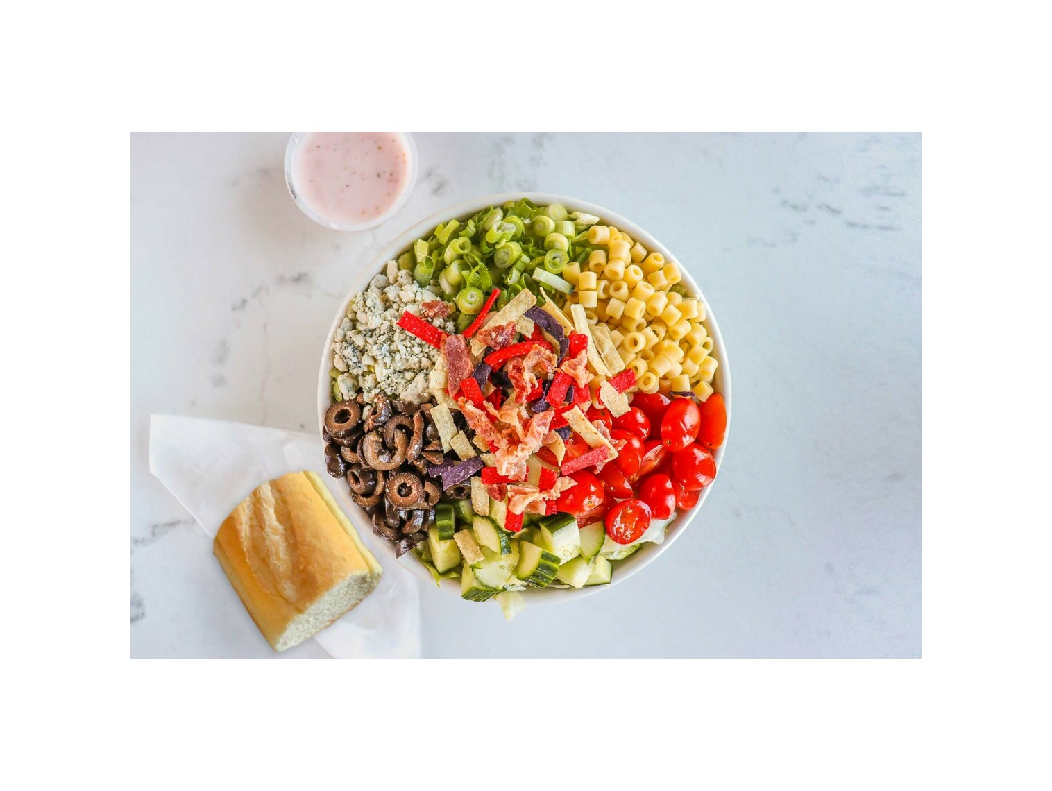Order Buona’s Original Chopped Salad with Chopped Chicken food online from Buona Beef store, Bolingbrook on bringmethat.com