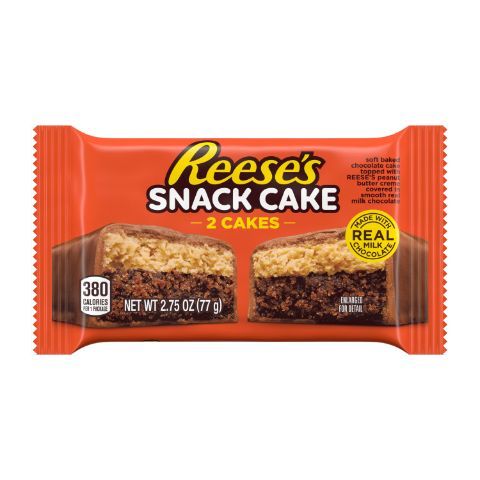 Order Reese's Milk Chocolate Crunchy Peanut Butter Snack Cake 2.75oz food online from 7-Eleven store, Natick on bringmethat.com