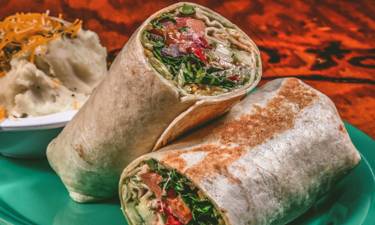 Baja Veggie Wrap from Cabo Fish Taco Baja Seagrill