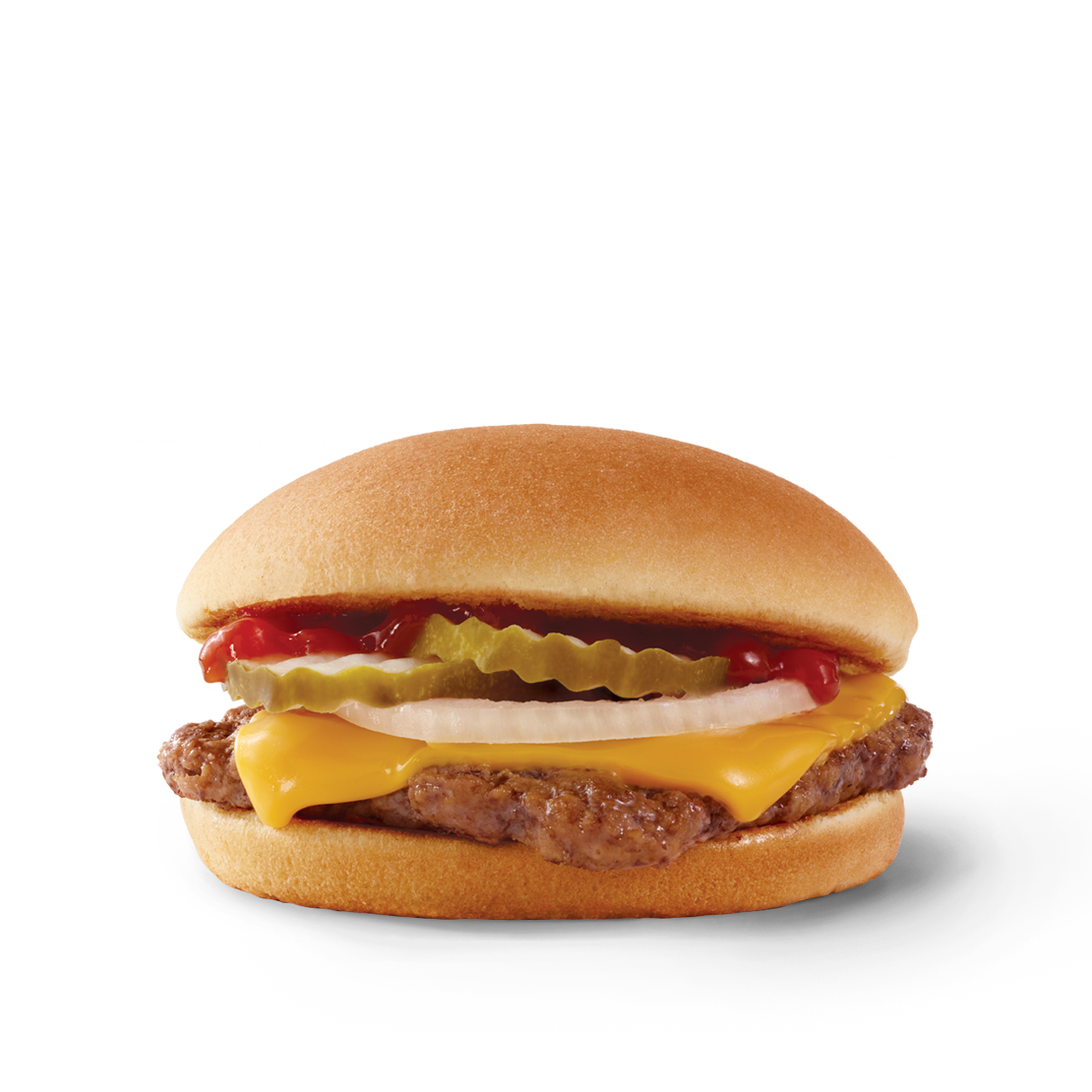 Order Jr. Cheeseburger food online from Wendy's store, Wantagh on bringmethat.com
