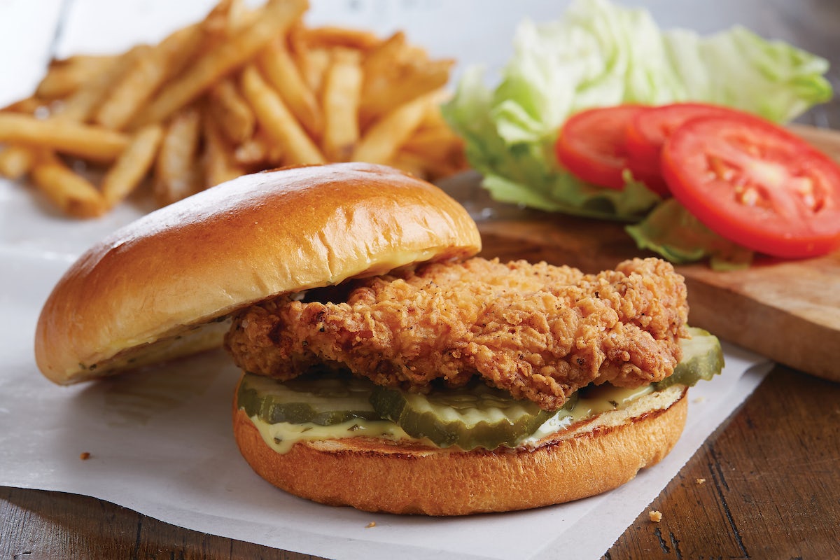 Order BJ's Classic Crispy Chicken Sandwich food online from BJ's Restaurant & Brewhouse store, Waco on bringmethat.com