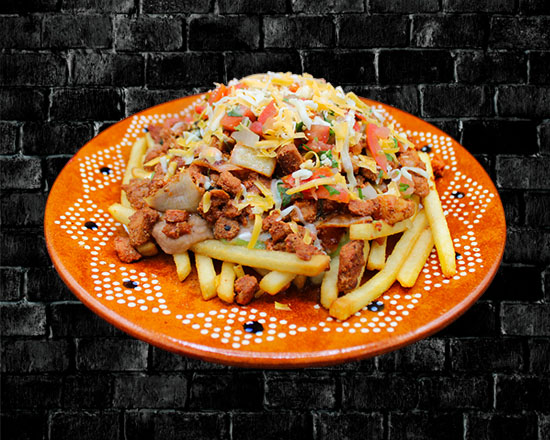 Order Pastor Fries food online from Rivas Mexican Grill#4 store, Henderson on bringmethat.com