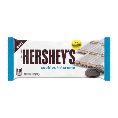 Order Hershey's Cookies & Cream King Size 2.6oz food online from 7-Eleven store, Wakefield on bringmethat.com