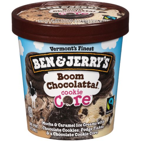 Order Ben & Jerry's Boom Chocolatta! Cookie Core Pint food online from Circle K And Liquors store, Fontana on bringmethat.com