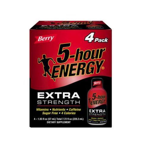 Order 5-Hour Energy Extra Strength Berry 4 Pack food online from 7-Eleven store, Wakefield on bringmethat.com