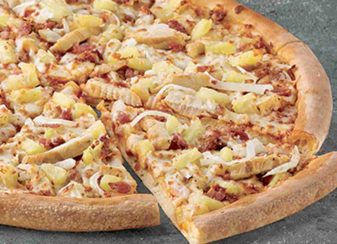 Order Hawaiian BBQ Chicken Pizza food online from Papa Johns store, Anchorage on bringmethat.com