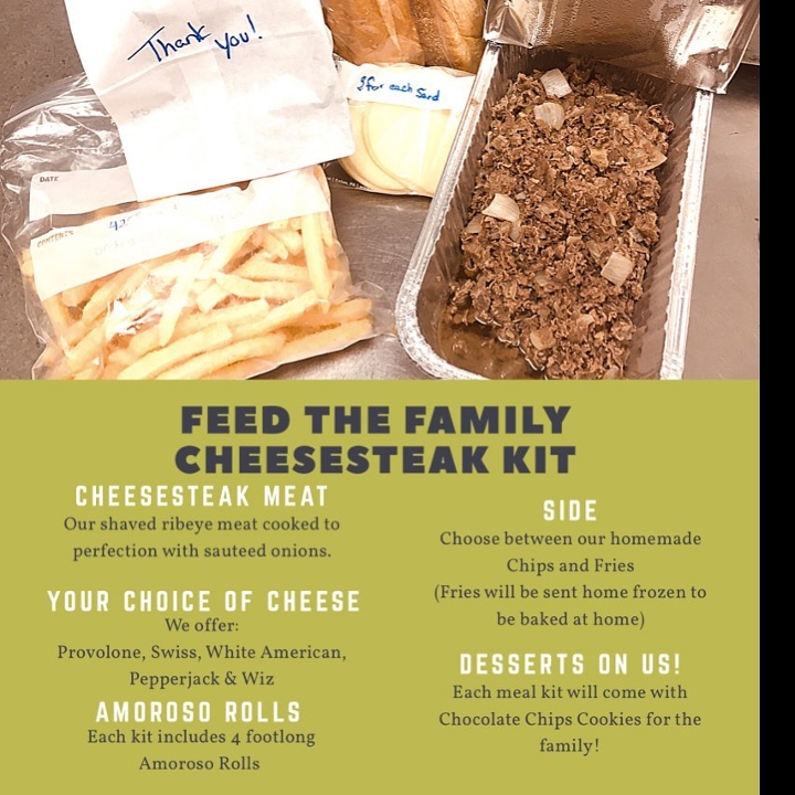 Order Cheesesteak Meal Kit food online from Philadelphia Tavern store, Manassas on bringmethat.com