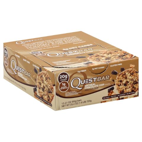 Order Quest Protein Bar Oatmeal Chocolate Chip 2.12oz food online from 7-Eleven store, Bellflower on bringmethat.com