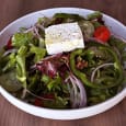 Order Greek Salad food online from Spinato's Pizzeria and Family Kitchen store, Tempe on bringmethat.com