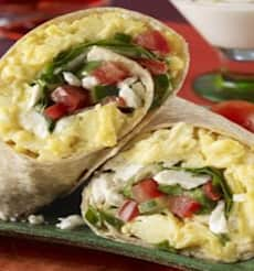 Greek Style Breakfast Wrap