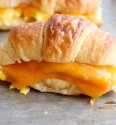 Croissant Sandwich with Egg & Cheese with Your Choice of Protein