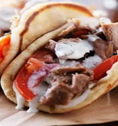 Gyro Roll on Grill