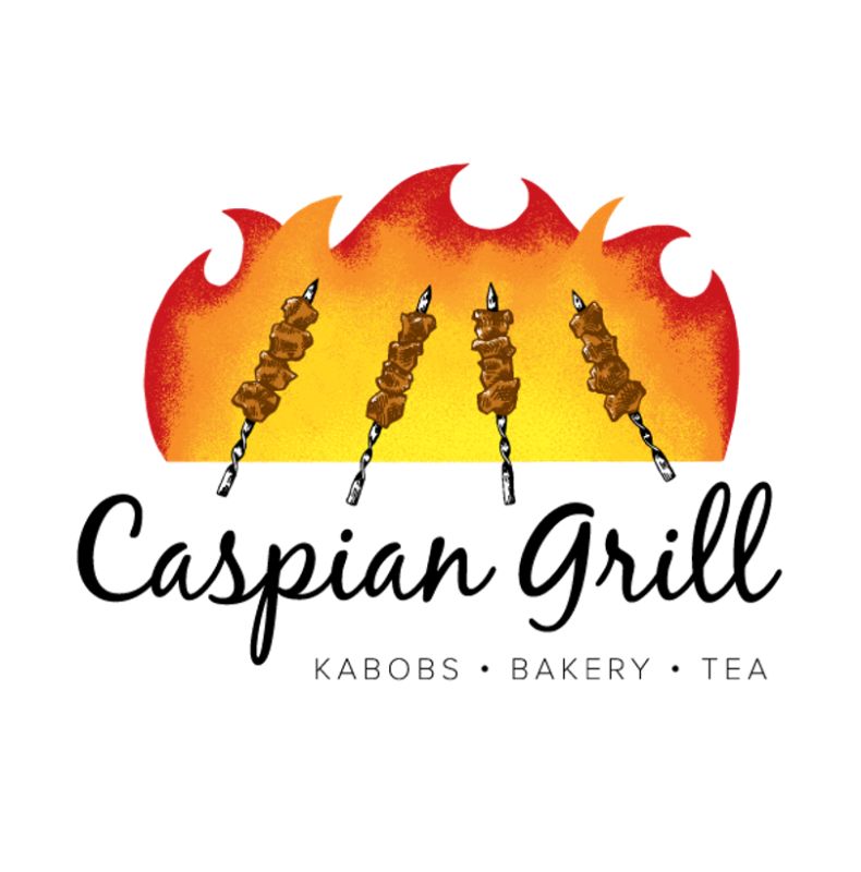 Гриль халяль. Ресторан Caspian слоган. Caspian Grill & Terrace.
