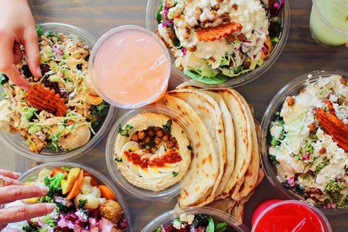 Hummus Republic Delivery Menu Order Online 313 N San Fernando Blvd