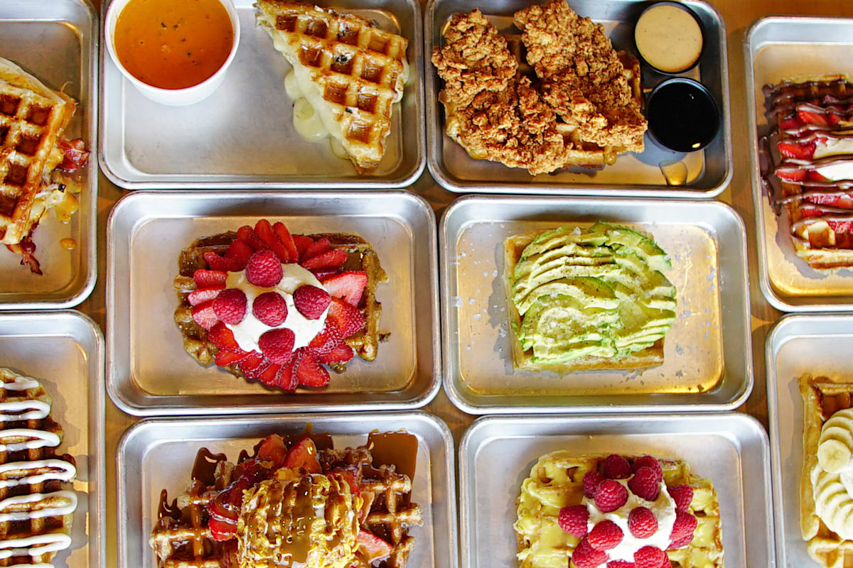 Waffle sale love menu