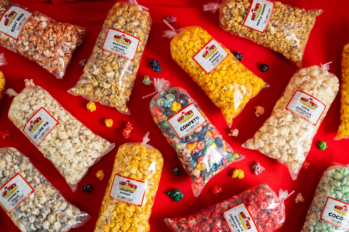 Rooster's Gourmet Popcorn Delivery Menu Order Online 11560 District