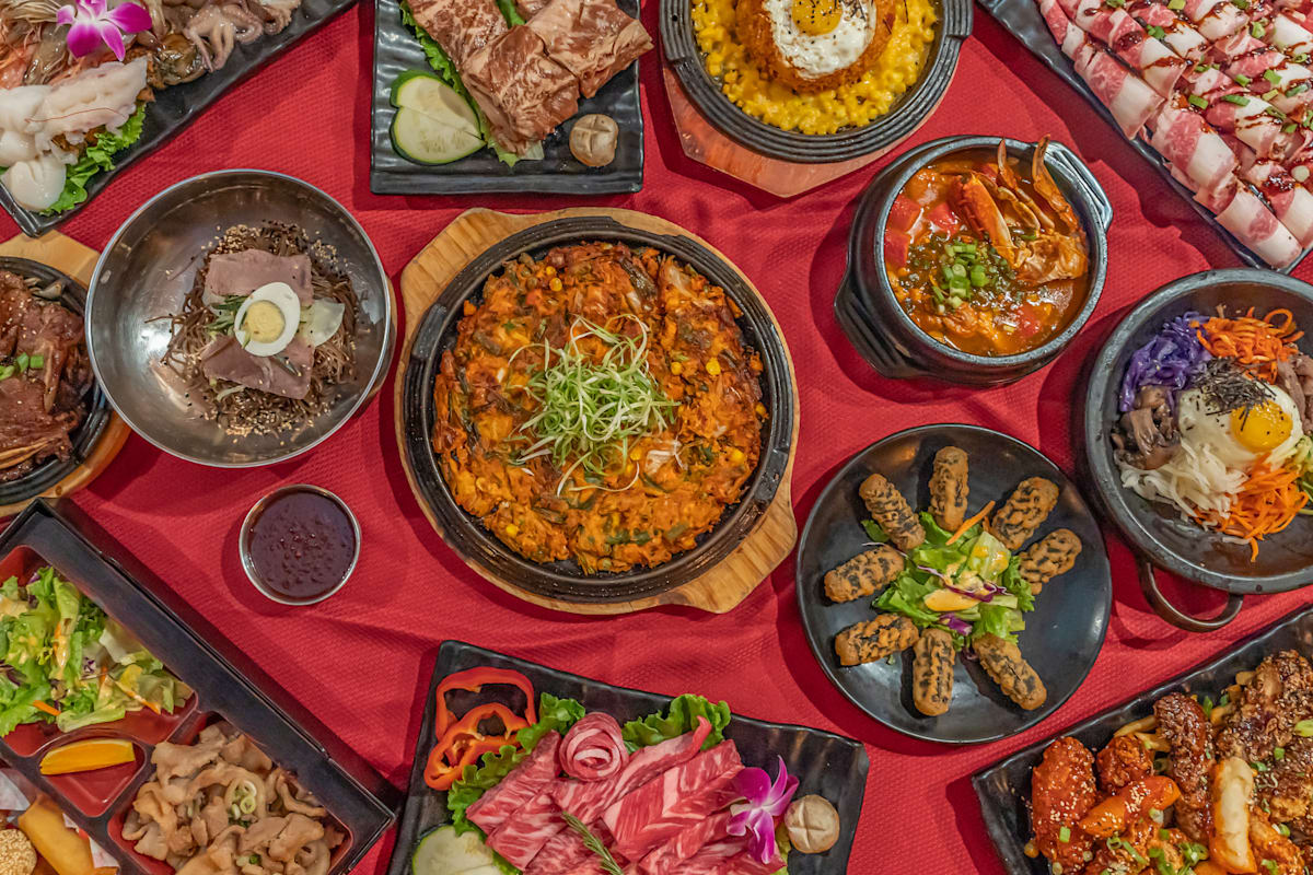 Blue House Korean BBQ Delivery Menu Order Online 1030 Howe Ave