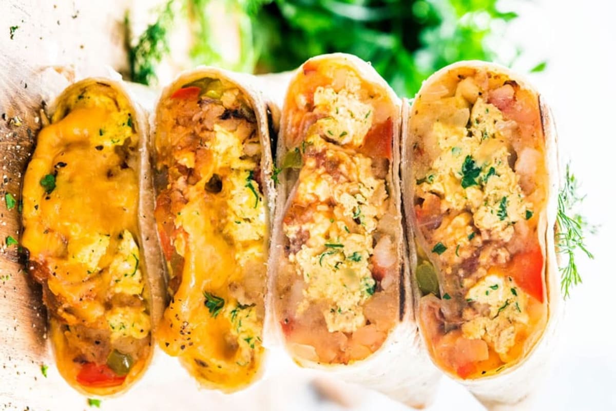 AJ's 2 Breakfast & Lunch Burrito Wraps Delivery Menu Order Online