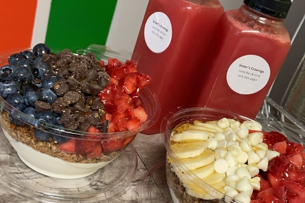 Sister's Cravings Juice Bar and Grill Kingsport, TN Restaurant Menu
