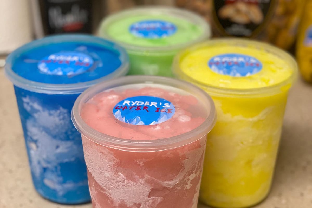 Ryders Water Ice Delivery Menu Order Online 608 Railroad Sq J