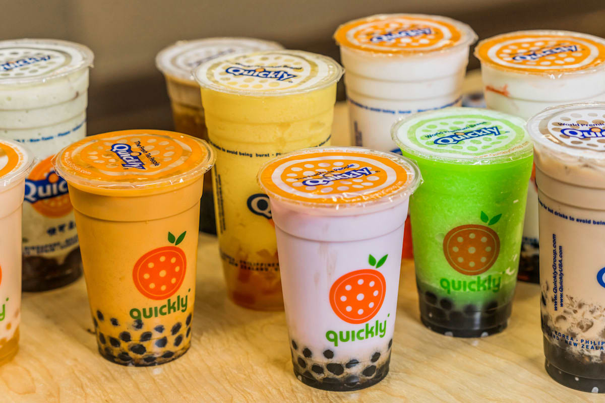 Quickly boba menu sale