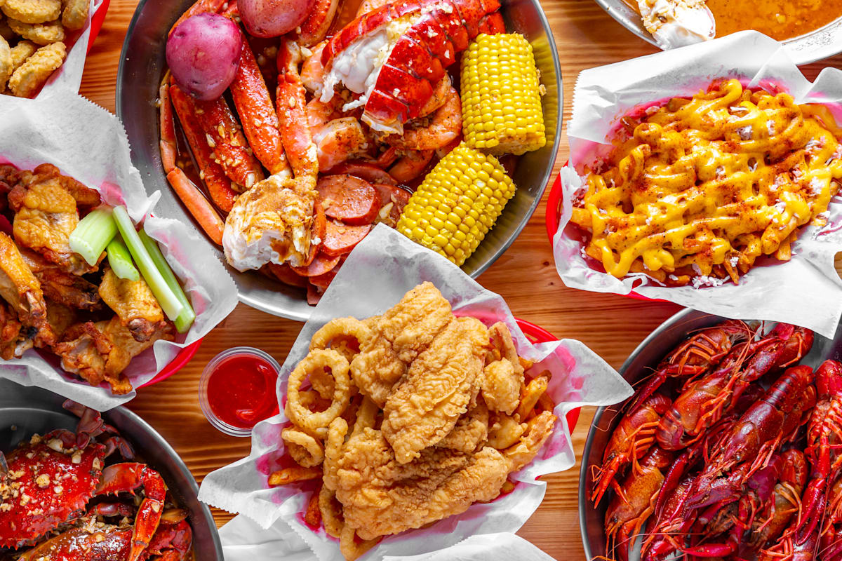 Boom Boom Crab Seafood Delivery Menu Order Online 5307 Baltimore