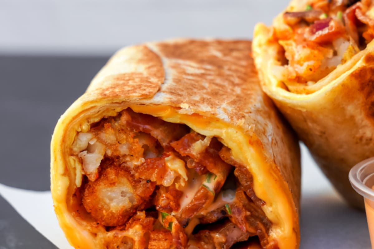 The One Breakfast Burrito Delivery Menu Order Online 112 Hillside