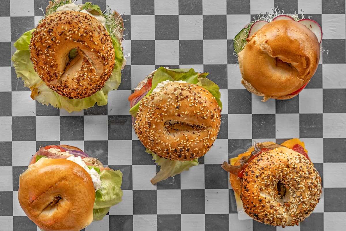 Inglourious Bagels Delivery Menu Order Online 6955 El Camino Real