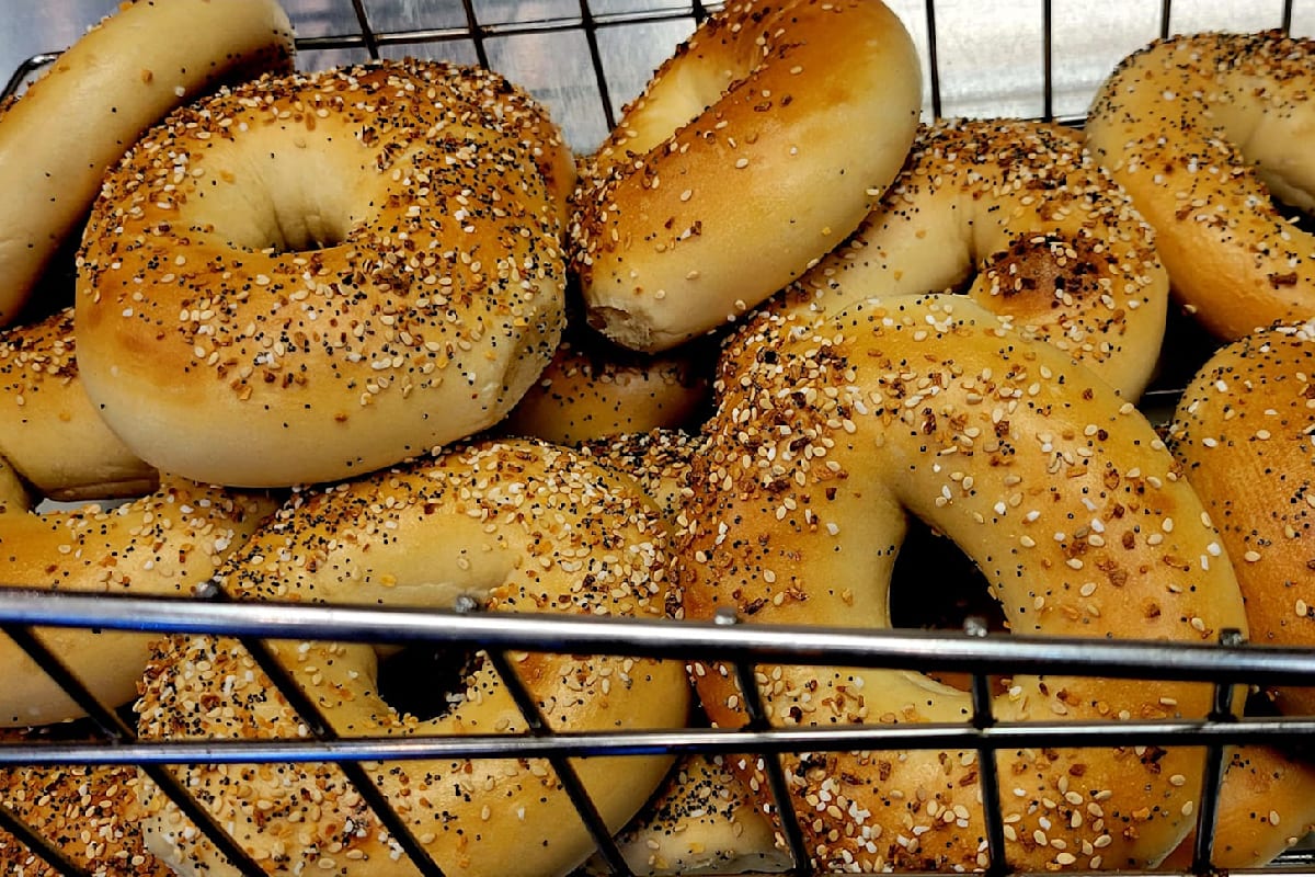 Manhattan Bagel Delivery Menu Order Online 336 Lacey Rd, Forked