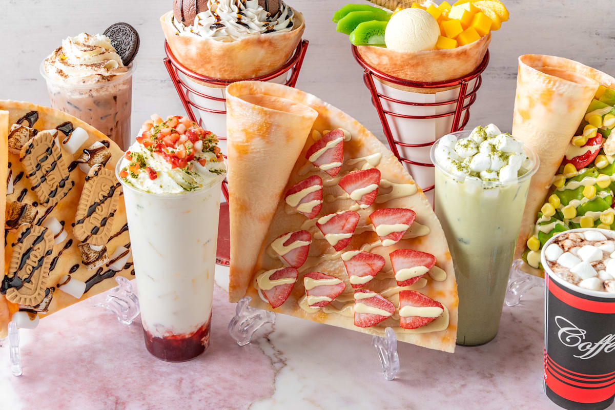 The Crepe and Bubble Tea Delivery Menu Order Online 1425 W 10th St