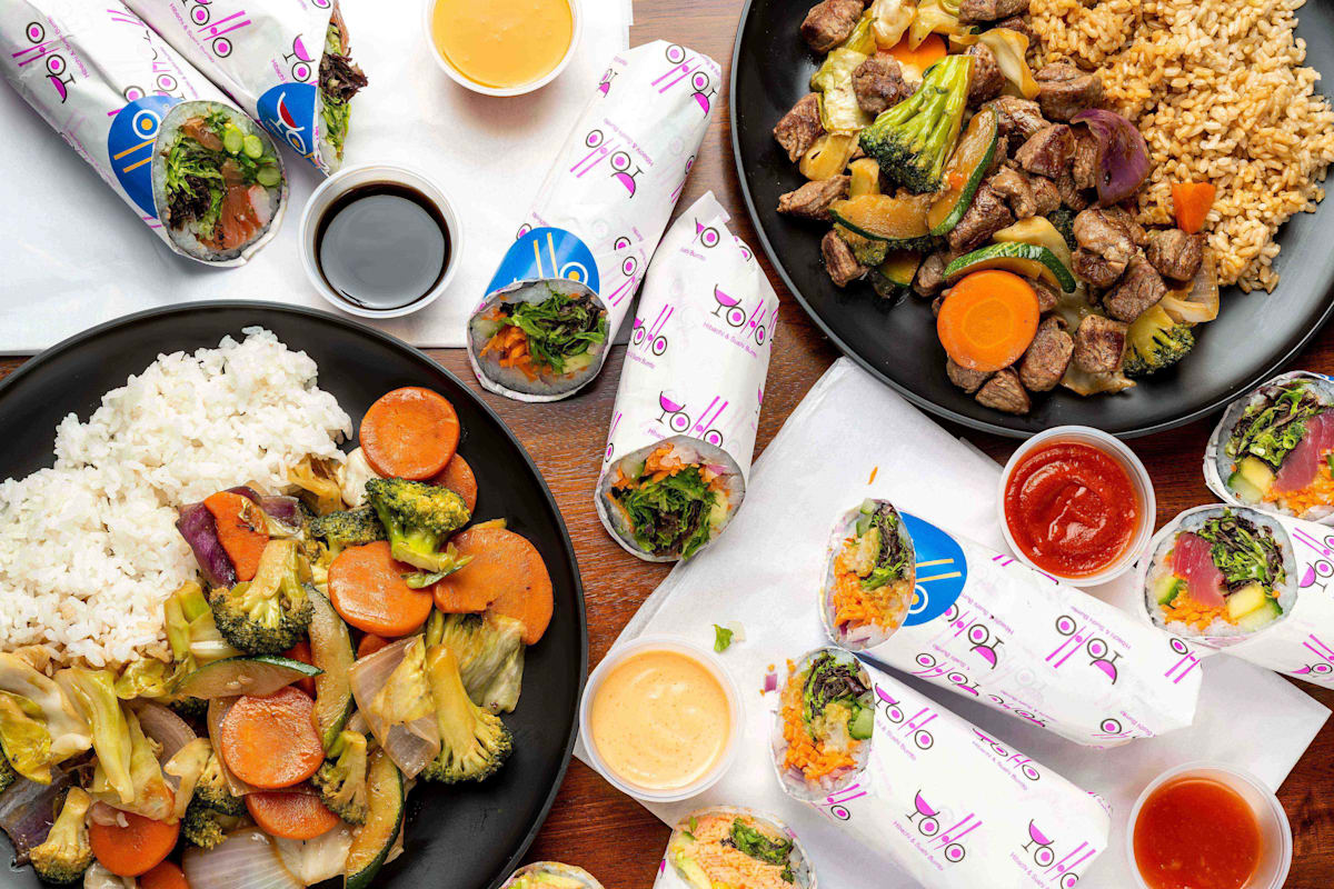 YoHo Hibachi and Sushi Burrito Delivery Menu Order Online 411 W