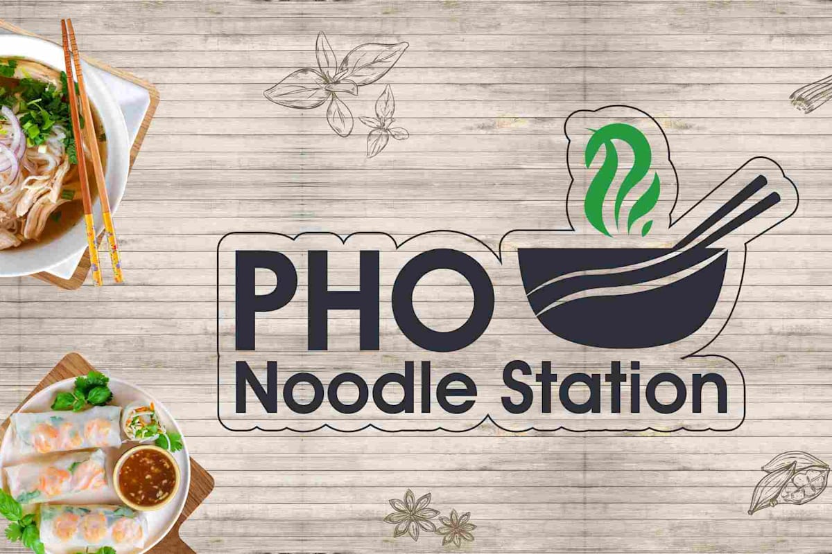 Pho store noodle station