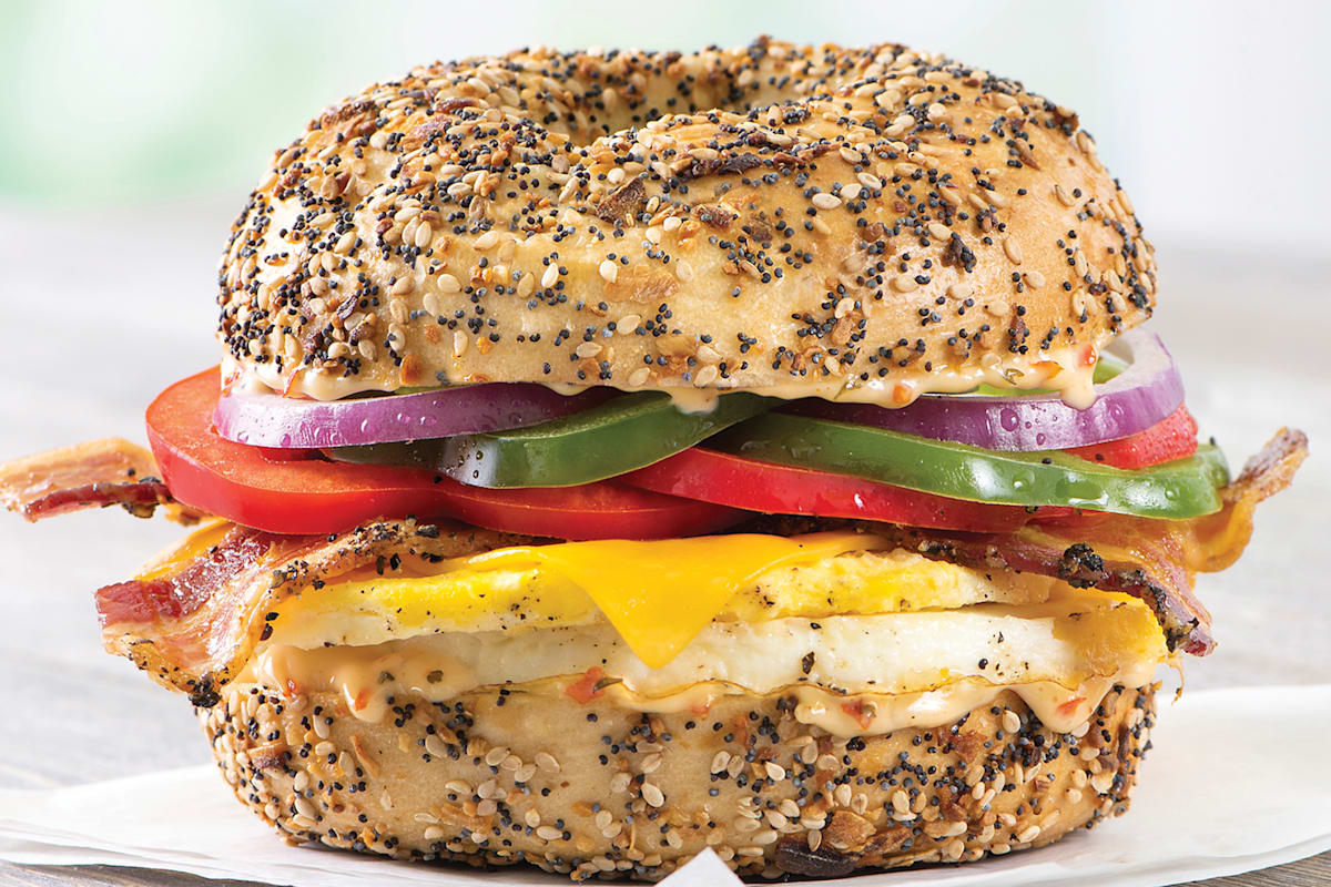 Bruegger's cheap bagels menu