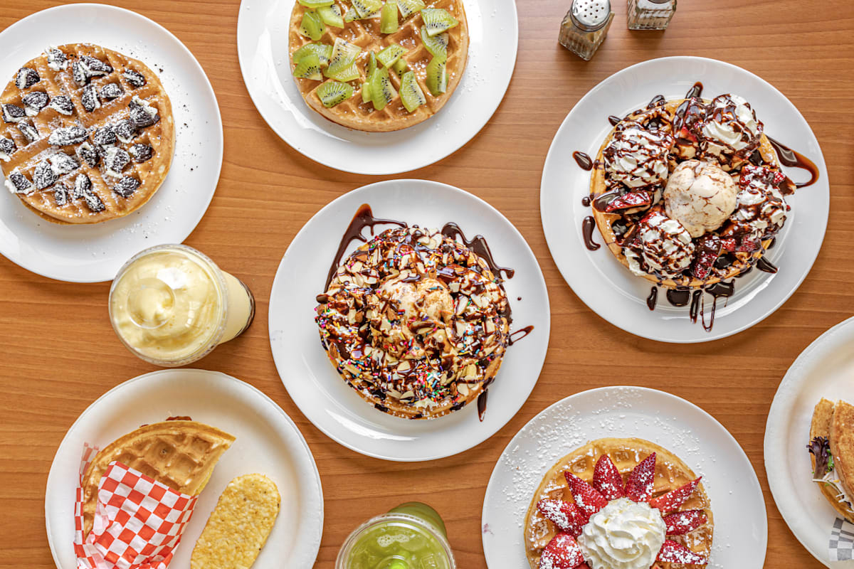 WAFFLES CAFE Delivery Menu Order Online 6446 N Durango Dr Las Vegas