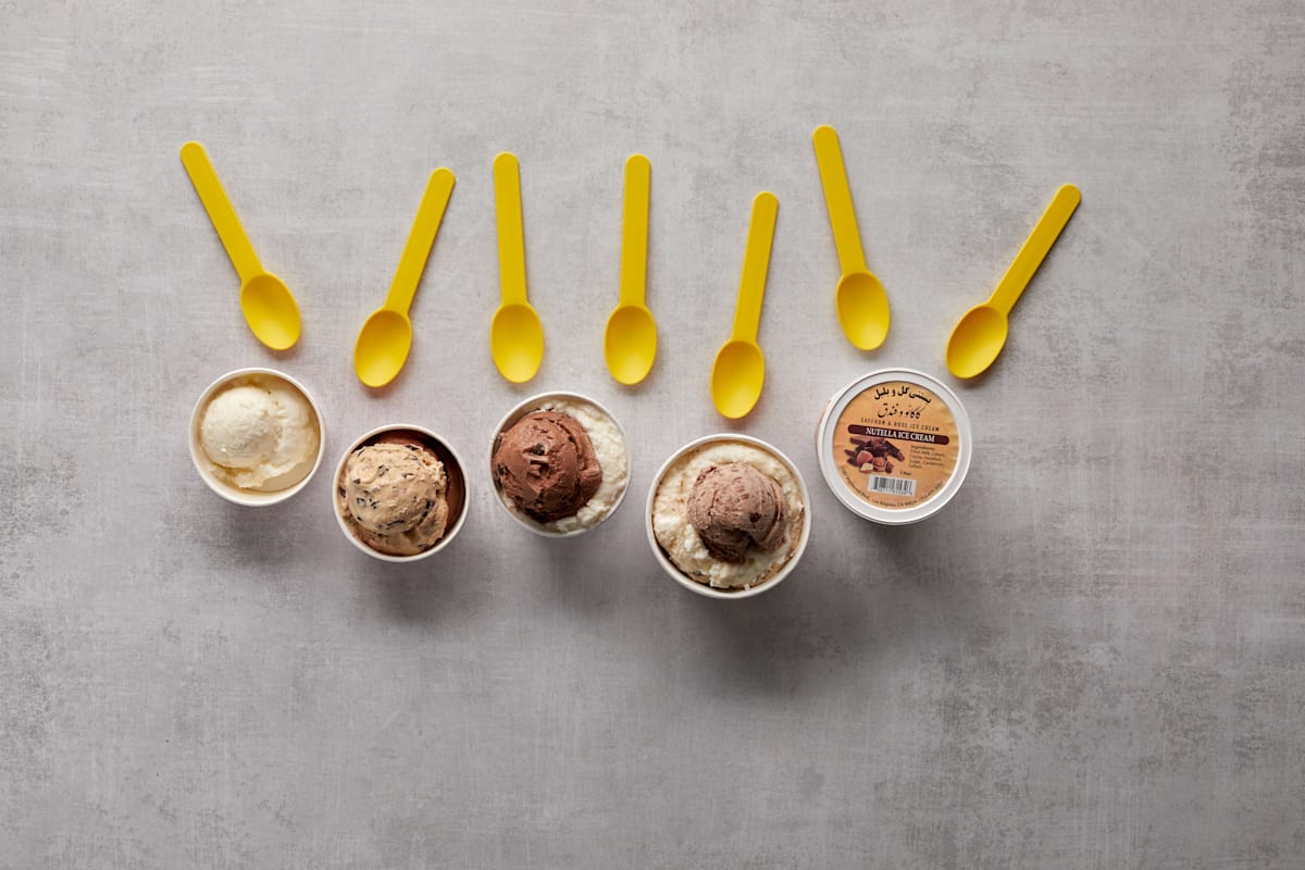 Saffron & Rose Persian Ice Cream Delivery Menu Order Online 1387 Westwood Blvd Los Angeles