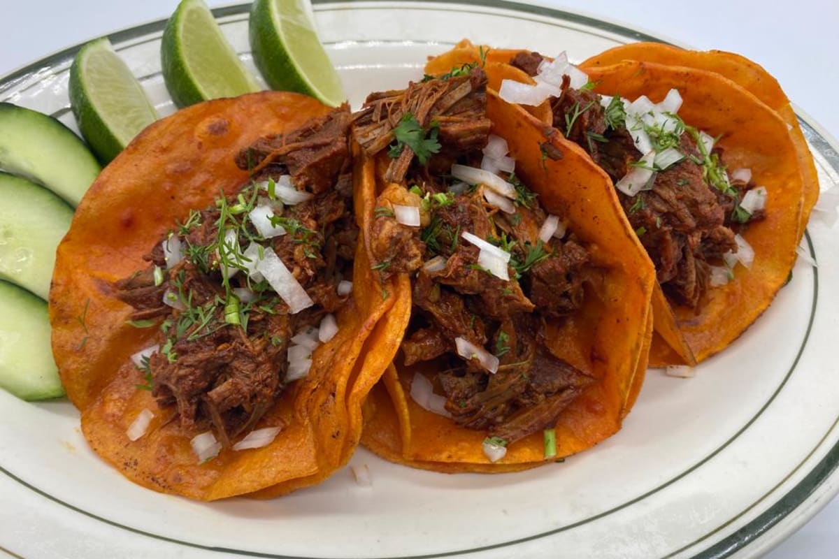 BIRRIA RED TACOS Queens, NY Restaurant Menu + Delivery Seamless
