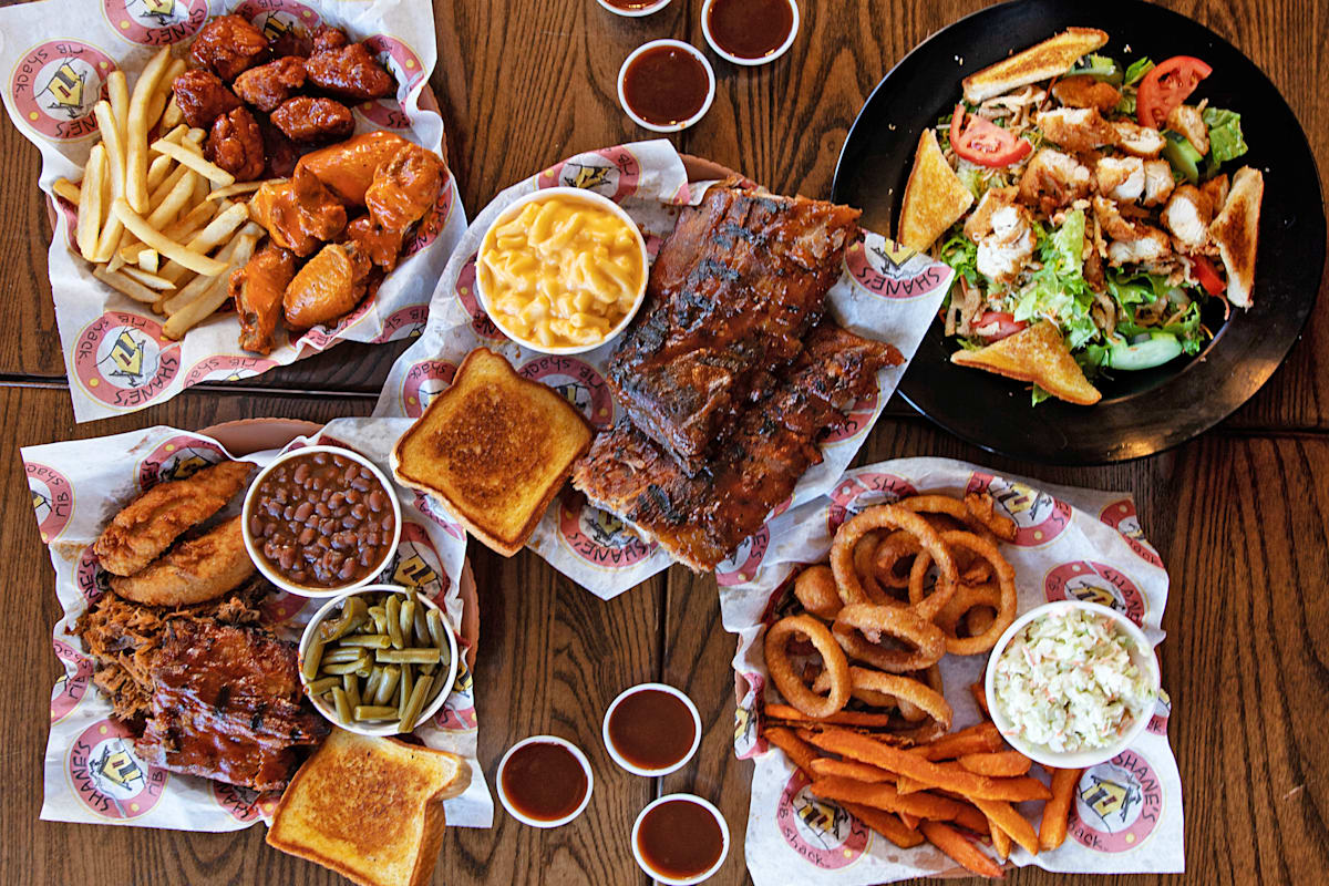 Shane's rib shop shack menu