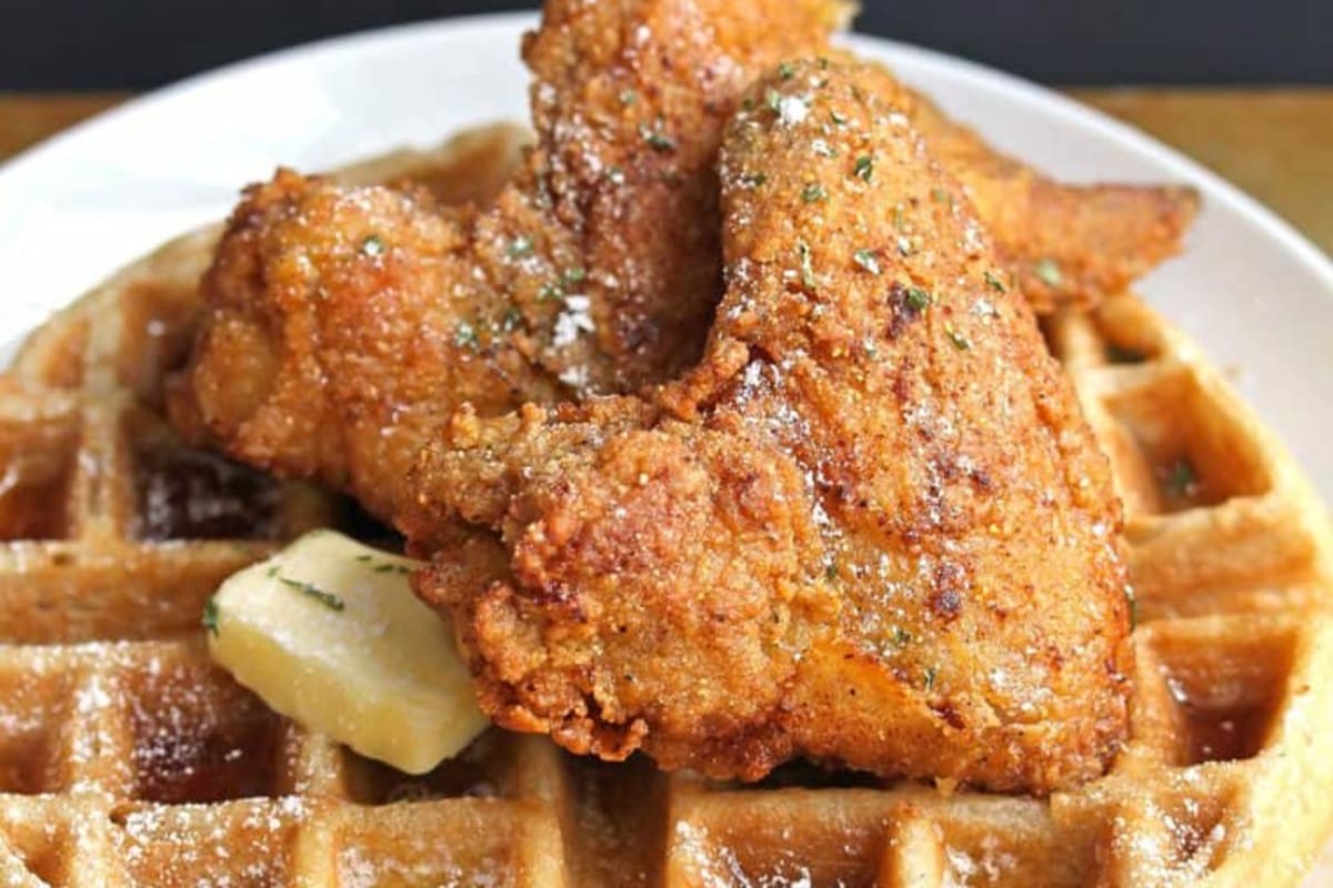 Chicken and waffles deals md menu